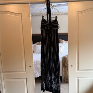 Soma Black and White Maxi Dress